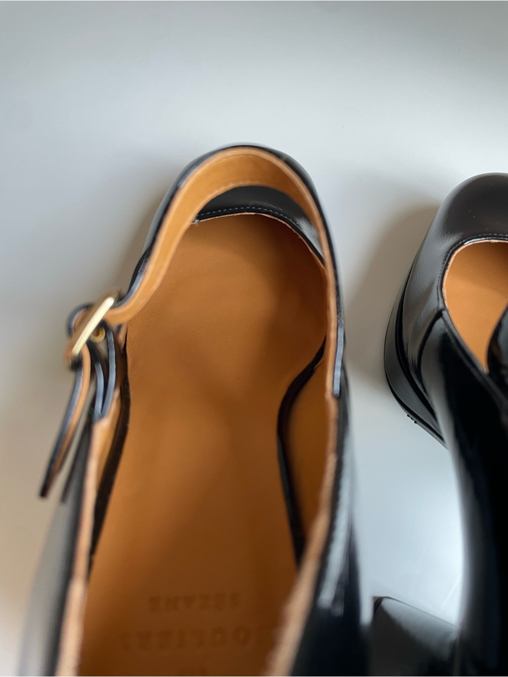 Sézane Georgia High Mary Jane Block Heels, Black Patent Leather, EU 40 US 9 - Picture 12 of 13